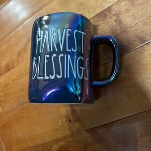 Rae Dunn Blue Harvest Blessings Mug